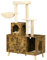 PawHut Litter Box Enclosure with Cat Tree Tower, Hammock, Cushion
