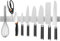 KitchenMonster® Magnetleiste Messer 40 cm - Messerhalter Magnetisch Inclusive Klebeband Tape (3M) und Schraubenbefestigung - Messerblock Magnetisch Knife Holder Messerblock Silber
