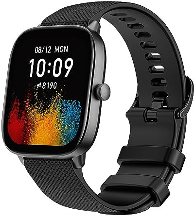 TiMOVO Cinturino Compatibile con Amazfit GTS 2 Mini/GTS 4 Mini/GTR Mini/GTR 42mm/Amazfit Bip 3/3 Pro/Amazfit GTS/GTS 2 3 4, Cinturino di Ricambio per Orologio, Cinturino in Silicone, Nero