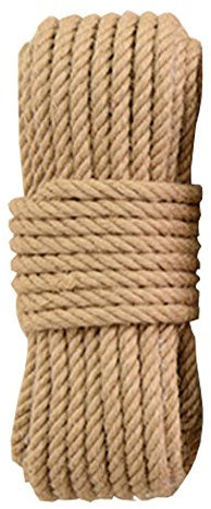 Corda for bondage, corda da giardino, corda di iuta 30 metri (98 piedi) 14 mm corda di canapa for confezioni regalo di artigianato artistico