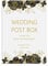 PMPrinted Black And Gold Floral A5, A4 Or A3, Wedding Post Box Table Sign, Personalised