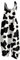 RMBLYfeiye Onesie Kostüm Erwachsene Ski Overall Damen Winter Jumpsuit Kuhdruck Kuschelig Spaghetti Rückenfrei Latzhose Ärmelloser Romper Fasching