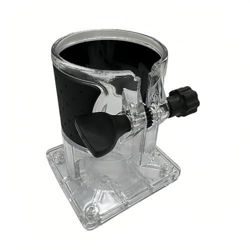411930-4 419138-4 142403-3 Base de accesorios para Makita 3701 3703 3709 RT0700 RT0701 cubierta protectora de máquina de corte de carpintería, base de plástico transparente para herramienta eléctrica