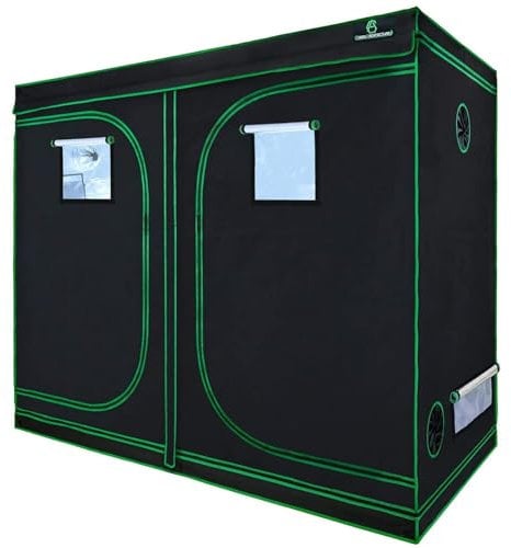 GA Growzelt 240x120x200 cm (4x8) anzuchtzelt Zelt Reflektierendes Mylar-Hydrokultur-Gewächshauszelt wasserdichter Bodenwanne für Zimmerpflanzenanbau