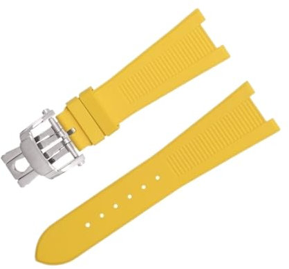 SOMKB Für Patek Philippe Armband für Nautilus 5711/5712 Original Interface Armband Zubehör FKM Fluorkautschuk Uhrenarmbänder Rose End Link, 25-12, Achat