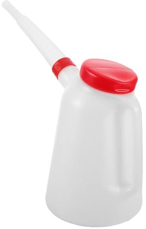 SWOOMEY Distributeur Doseur Huile 5l en Plastique avec Bec Long Rouge pour Entretien Automobile Bateau Motocycle Usage Polyvalent