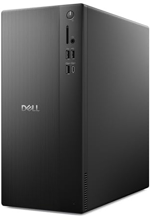 Dell Tower Desktop ECT1250 - Intel Core Ultra 7-265 Processor, Intel UHD Graphics, 16GB DDR5 5600MT/s Memory, 1TB M.2 SSD, 3.0 SD Card Reader, Wired Keyboard and Mouse, Basic Onsite Service