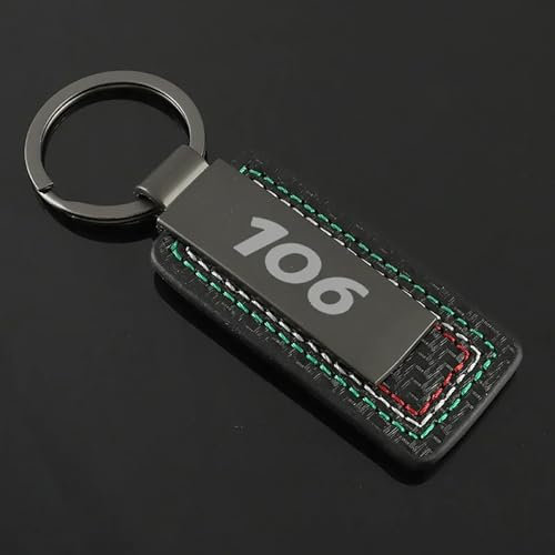 MNGKIQC 1 Pièce Porte-clés de Voiture, pour Peugeot 106 Porte Clé Portable Multifonction Porte-clés de Voiture Accessoires Clés,A