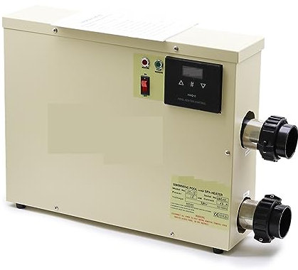 NGBFF Poolheizung Elektrisch, 11KW elektrischer digitaler Warmwasserbereiter, Thermostat, Schwimmbadheizung, SPA, Whirlpool, Badheizung, einstellbare Temperatur