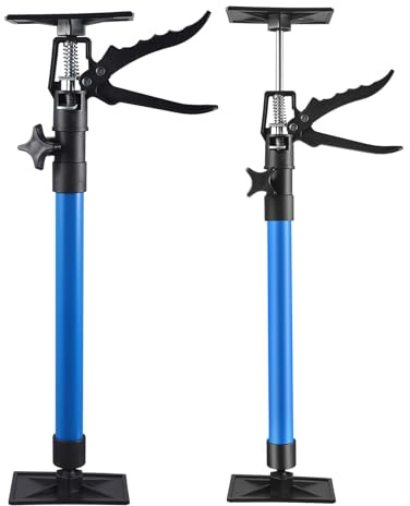 2 Stück Deckenstütze,Montagestütze,Zargenspanner,Türspanner 360° Gedreht,Schnellspannstütze,Deckenstütze Montagestütze 40Kg*2,Zur Unterstützung Von Türzargen,Schränken (50-115cm)