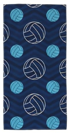 PPHGUT Badetuch mit Volleyball-Druck, weich, saugfähig, vielseitige Handtücher, Strand, Reisen, Yoga, Komfort-Zubehör