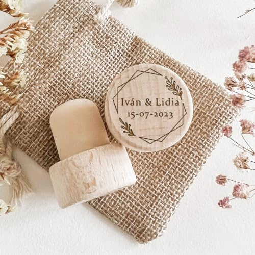 10-100 Pièces Bouchons En Liège En Bois Personnalisés Pour Bouteilles De Vin, Cadeaux Pour Invités De Mariage, Bouchons En Liège Personnalisés En Forme De T, Bouchon Hermétiques Pour Bouteilles