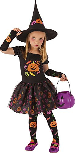 Rubie's Children's Costume Witch Candy Modern S (3-4 Years), Black