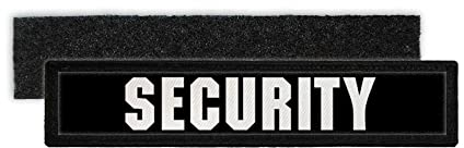Copytec Patch Security Namensschild Sicherheitsdienst Ordner Bodyguard Aufnäher #23783
