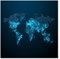 Vliestapete Connected World Weltkarte Premium, HxB: 192cm x 192cm