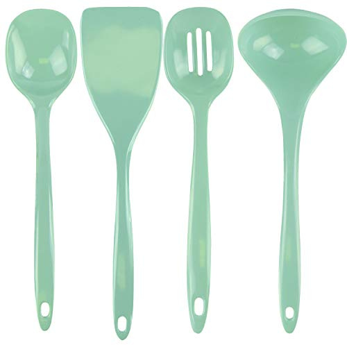 Reston Lloyd 81902 4 Piece Melamine Utensil Kitchen Set, Seafoam