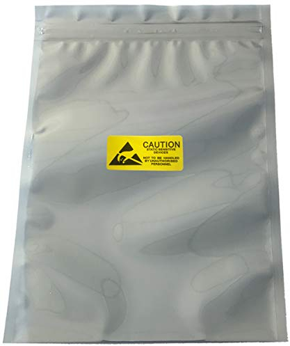 Daarcin 30 Stück antistatische wiederverschließbare große Beutel 28x33 cm ESD Taschen für Motherboard HDD und elektronische Geräte, antistatische Taschen für Grafikkarten (30 Stück 11x13/28x33 cm)