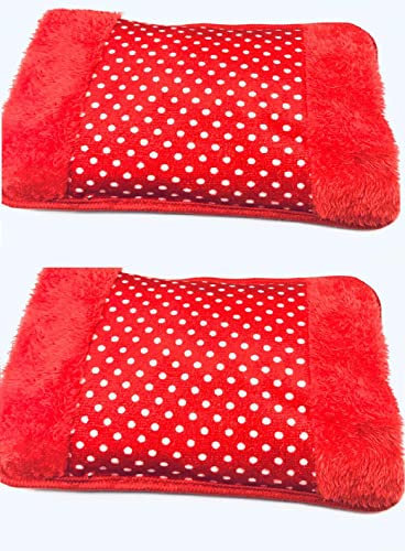 TEMPO DI SALDI 2 Borse Acqua Calda Elettriche Con Tasche Per Riscaldare Mani Letto E Addome, colori assortiti