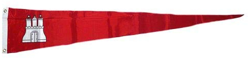 Langwimpel Hamburg 30 x 150 cm Fahne Flagge