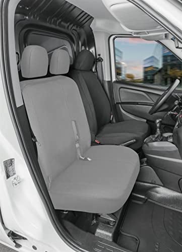 Walser Transporter Sitzbezüge Auto für Ford Transit Connect, 1 Einzelsitz vorne (Aussparung Armlehne rechts), Auto Sitzbezüge aus Stoff Sitzschoner Auto, Auto Sitzauflagen Set für Van