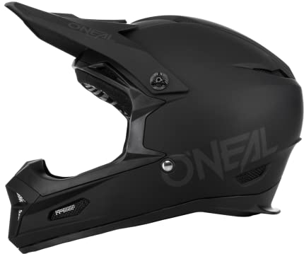 O'NEAL | Mountainbike-Helm | MTB Downhill | Robustes ABS, Ventilationsöffnungen für Luftstrom & Kühlung, ABS Außenschale | Fury Helmet SOLID | Erwachsene | Schwarz | Größe M