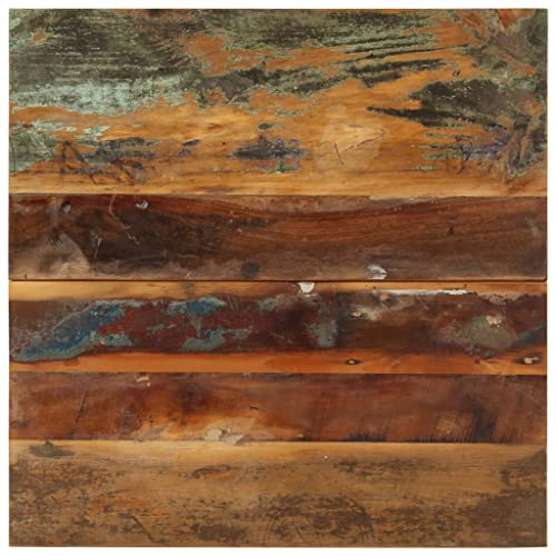 vidaXL Tischplatte Massivholzplatte Holzplatte Ersatztischplatte Holz Platte für Couchtisch Quadratisch 60x60cm 15-16mm Recyceltes Massivholz