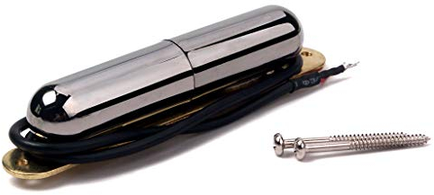 Alnicov Guitar Lipstick Tube Pickup, Single-Coil Pickup im Vintage-Stil für ST-Gitarrenzubehörteile, Schwarz