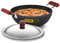 HAWKINS Futura 3.5 Litre Deep Kadhai, Non Stick Kadai with Stainless Steel Lid, Flat Bottom Induction Kadhai, Black (INK35S)