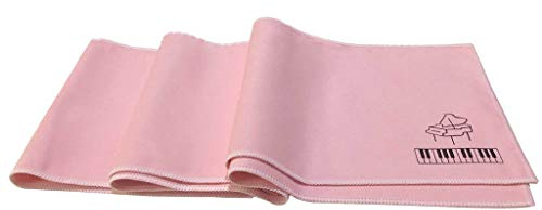 SHOTAY BENGKUI Piano Keyboard Cover, Flanell Piano Keyboard Anti-Staub-Cover-Tuch für alle 88 Key Piano Cleaning Care Pink