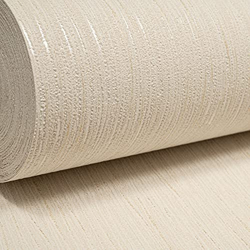 SOPHIE LAURENCE Plain Gold Metallic Glitter Textured Wallpaper for Living Room