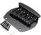 Musiclily Pro 16mm Stahl 5-Saiter Bass Steg Bridge für Musicman Style Bass, Schwarz