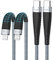 Aione USB C to Lightning Cable 2Pack 1M, MFi Certified PD Fast Lightning to Type C iPhone Cable Braided Power Charging Cord for iPhone 14 Plus 13 12 11 Pro Max Mini XS, iPad