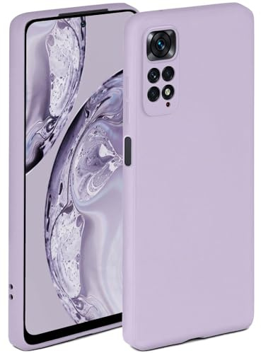 ONEFLOW Soft Case für Redmi Note 11S Hülle aus Silikon mit Kameraschutz, Silikonhülle mit erhöhtem Schutz fürs Display, Backcover Schutzhülle, weiche Handyhülle, Flieder