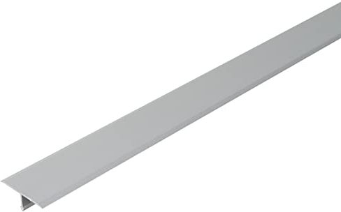 Alberts 477103 Profilé BA en T | Aluminium, anodisé Couleur Argent | 1000 x 15 x 9 mm, Gris