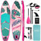 Tabla Paddle Surf Hinchable 320cm Tabla de Surf de 6 Pulgadas Paddle Board 150kg MÁX | Accesorios Completos Sup Unisex Adulto (Pink)