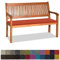 Orumrud Bankauflage Stuhlkissen Bankkissen mit Krawatte Waschbar,200x40x3cm，2 3 4-Sitzer Sitzkissen rutschfeste Auflage für Gartenbank,Küche,Terrasse Innen und Außenbereich，Orange Rot