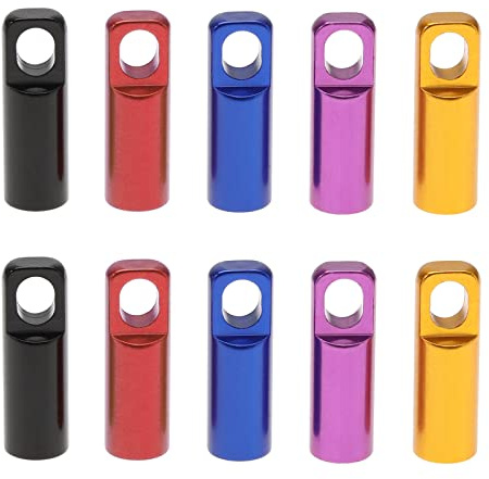 OTOTEC 10PCS Presta Valve Caps with Valve Core Removing Function for Mountain Bike Road Bike Aluminum Alloy Tire French Style Valve Cap Dust Cover 2PCS Each Colour