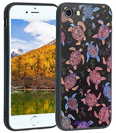 MISTK Compatible with iPhone 8 Phone Case, Turtles-357 Case Silicone Protective for Teen Girl Boy Case for iPhone 8
