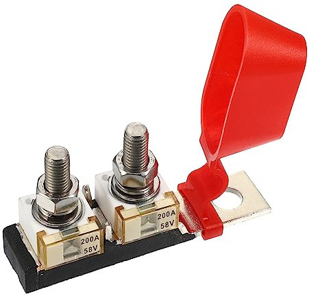 X AUTOHAUX 200A MRBF Terminal Fuse Block Kit, Plastic, Black, 1 Set