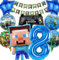 Minercraft Geburtstagsdeko junge Geburtstag Deko Junge Miner Gamer Luftballon Geburtstag Deko Geburtstag Set Geburtstagsdeko Junge Party Deko Tortendeko Kuchen Deko (8th)