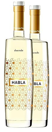 Habla Duende Sauvignon Blanca Vino de la Tierra de Extremadura Joven 75 cl Vino blanco (Caja de 2 Botellas de 75 cl)