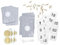 Mimi und Anton RUBBEL Adventskalender zum Rubbeln | Bastelset 97 Teile | Zeit statt Zeug | Weihnachstsbaum,Tannenbaum | Gutschein-Kalender im hygge Scandi Nordic Stil
