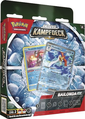Pokemon Deluxe Battle Deck - Bailonda EX - Deutsch + 100 Exklusive Collect-it.de Hüllen