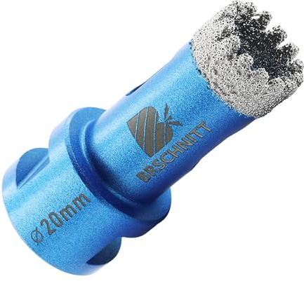 Foret diamant pour carrelage 20 mm – BRSCHNITT M14 Scie cloche pour carrelage, porcelaine, céramique, marbre, granit