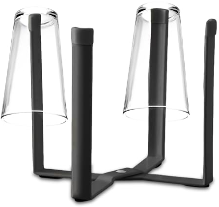 Flaschenhalter für SodaStream, Flaschenständer, Babyflaschen Trockenständer, Faltbar Abtropfgestell Flaschen, Flaschentrockner, Standfest Flaschenständer zum Abtropfen, Flaschen Abtropfständer