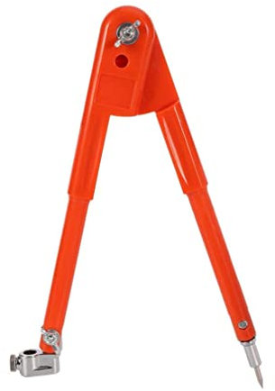 KYEQATY Woodworking Compass Drawing Compass for Carpenter with Wing Pencil Holder Pencil Compass Maths for Geometry Drawing Drafting Orange