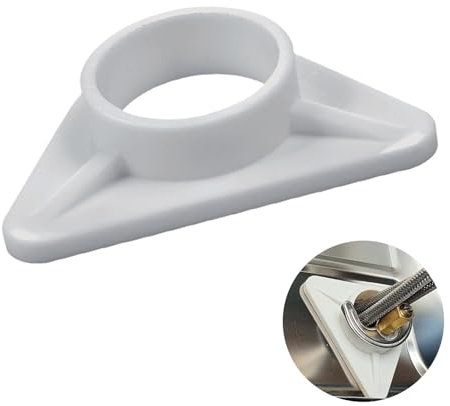 Spülenverstärkung Stabilisator,Spülbecken Verstärkung, 1 Stück, in Weiß für Armaturen auf Edelstahlspülen,Spüle Armatur Stabilisator gegen schwingen,Kunststoff Spülbecken Verstärkung,Kunststoff