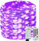 Bollengold 22M 220LED Indoor Fairy Lights, Mains Powered String Lights, IP65 Waterproof Plug in Christmas Lights for Bedroom, Party, Wedding(Purple)