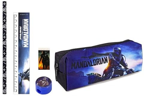 TDL Mandalorian Federmäppchen und Schreibwaren-Set, blau, Federmäppchen