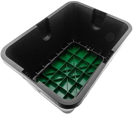 Valve Box Sprinkler Cover Underground Irrigation Water Drainage Landscaping Protection Box 51x38 cm